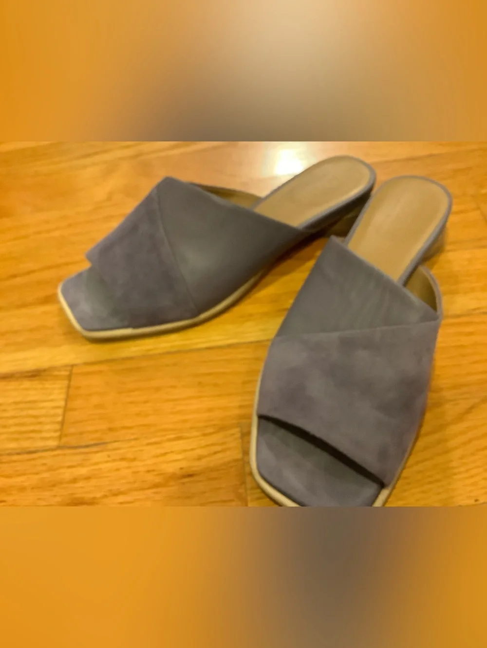 M. Gemi Women's suede and leather Sandals in lavender - size EU37 ( U.S. 6.5-7)